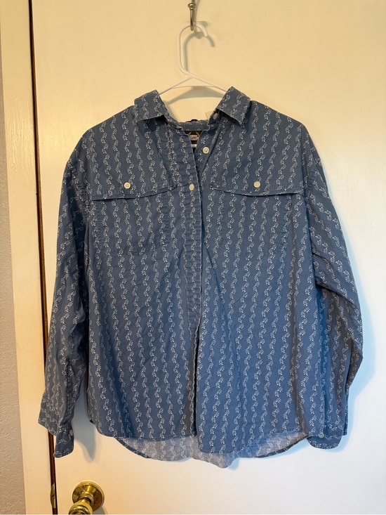 Lee Other - Lee Men's Blue Printed Button-Down Shirt